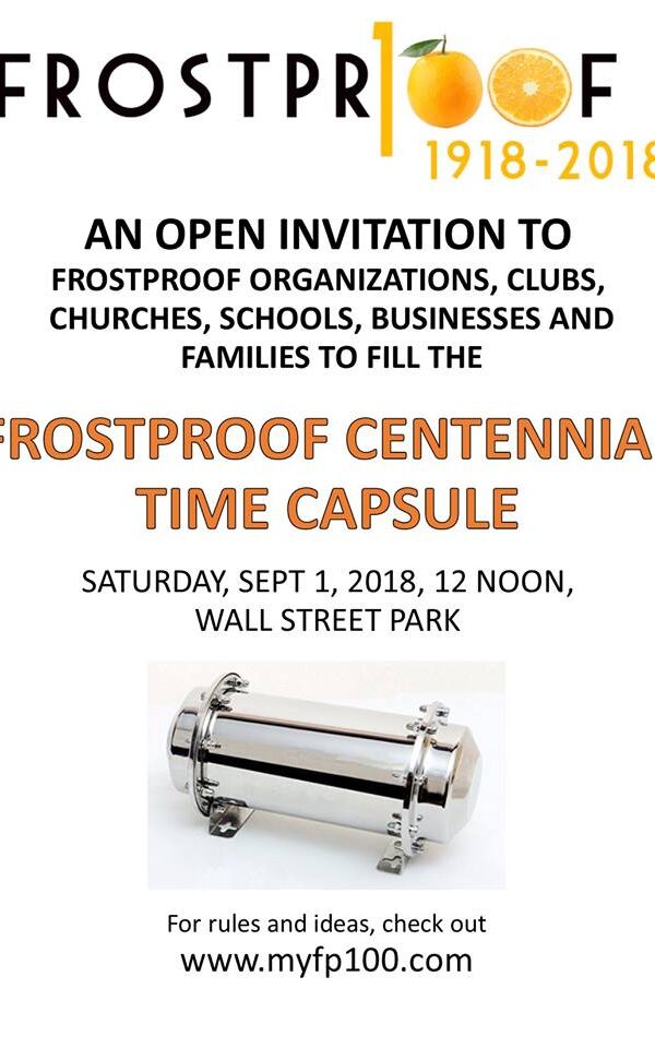 Frostproof Centennial Time Capsule